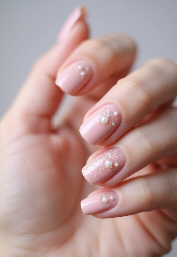 32 Soft Girl Nails with Pastels, Pearls, and Delicate Details - 1. Baby Pink Bliss