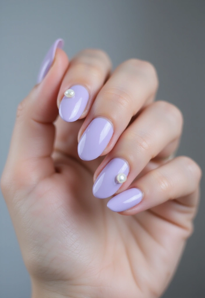 32 Soft Girl Nails with Pastels, Pearls, and Delicate Details - 12. Pearls & Pastels Combo