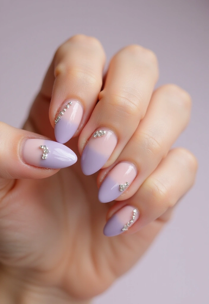 32 Soft Girl Nails with Pastels, Pearls, and Delicate Details - 17. Soft Gradient with Pearls
