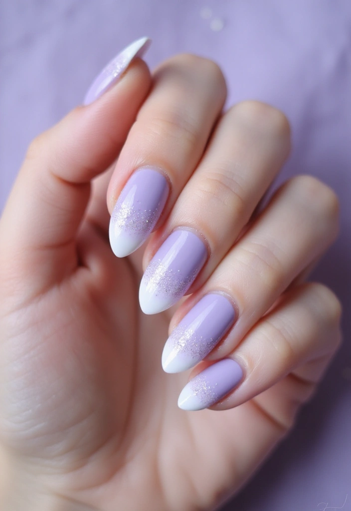 32 Soft Girl Nails with Pastels, Pearls, and Delicate Details - 7. Sweet Lilac
