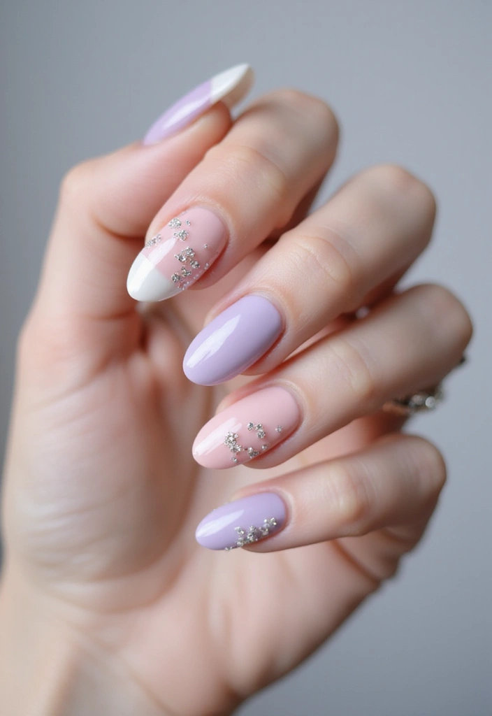 32 Soft Girl Nails with Pastels, Pearls, and Delicate Details - 8. Pearlized Perfection