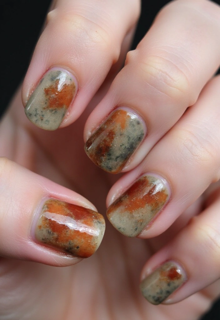 33 Eco-Friendly Nail Art Ideas Using Recycled Materials - 10. Tie-Dye with Tea Bags