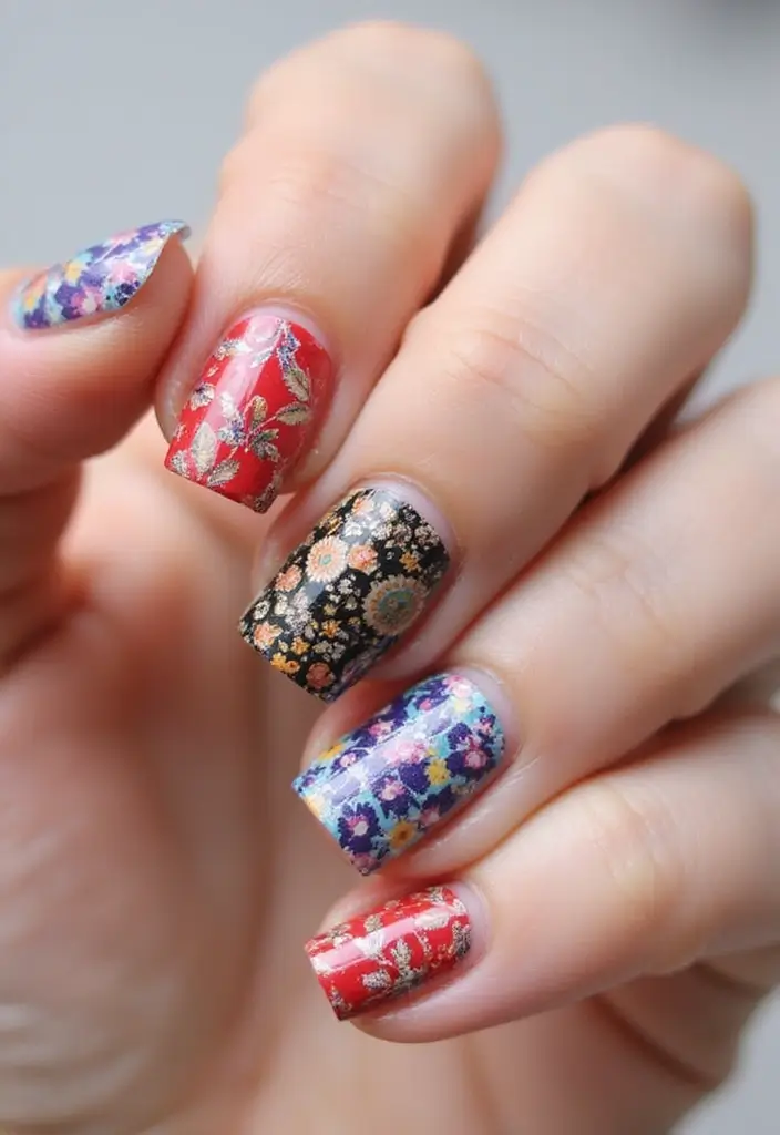 33 Eco-Friendly Nail Art Ideas Using Recycled Materials - 14. Eco-Friendly Nail Wraps