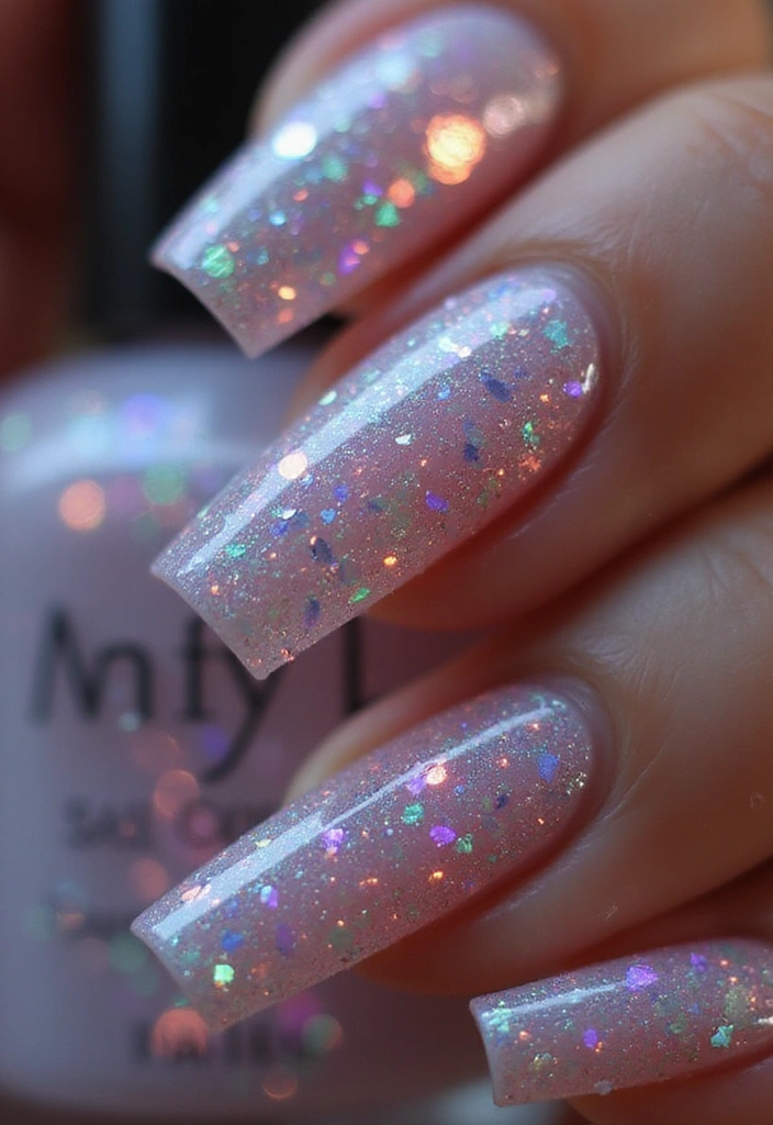 33 Eco-Friendly Nail Art Ideas Using Recycled Materials - 30. Fiber Optic Nail Art