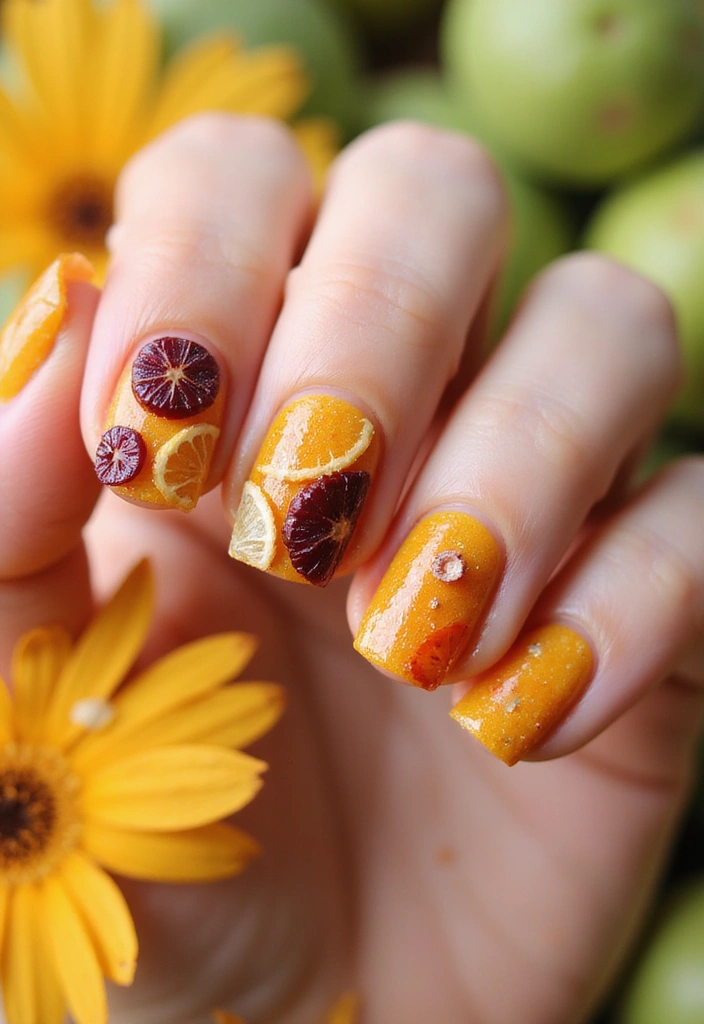 33 Eco-Friendly Nail Art Ideas Using Recycled Materials - 7. Seashell Accents