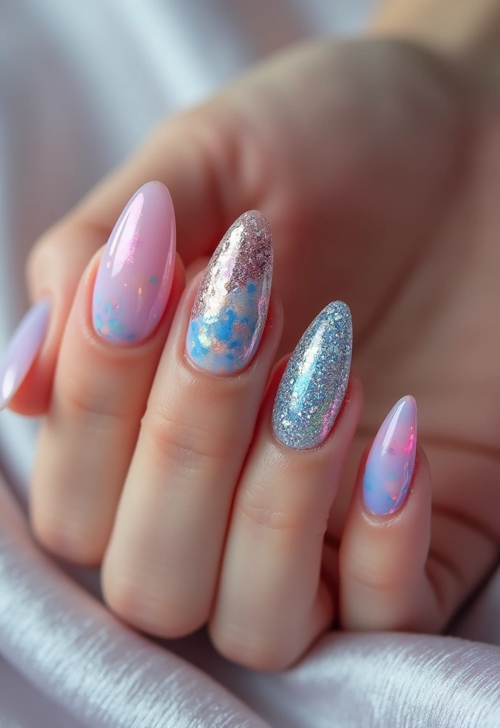 33 Glass Nail Trend: Transparent, Glossy, and Totally In Demand - 5. Textures and Effects on Glass Nails