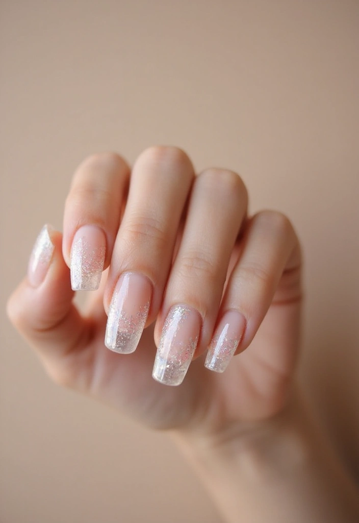 33 Glass Nail Trend: Transparent, Glossy, and Totally In Demand - 7. Minimalist Glass Nail Styles