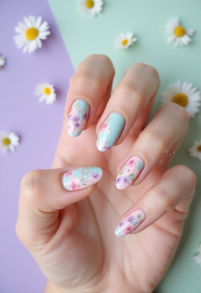 33 Press-On Nails That Look 100% Real (No One Will Know!) - 13. Sweet Pastels for a Charming Touch