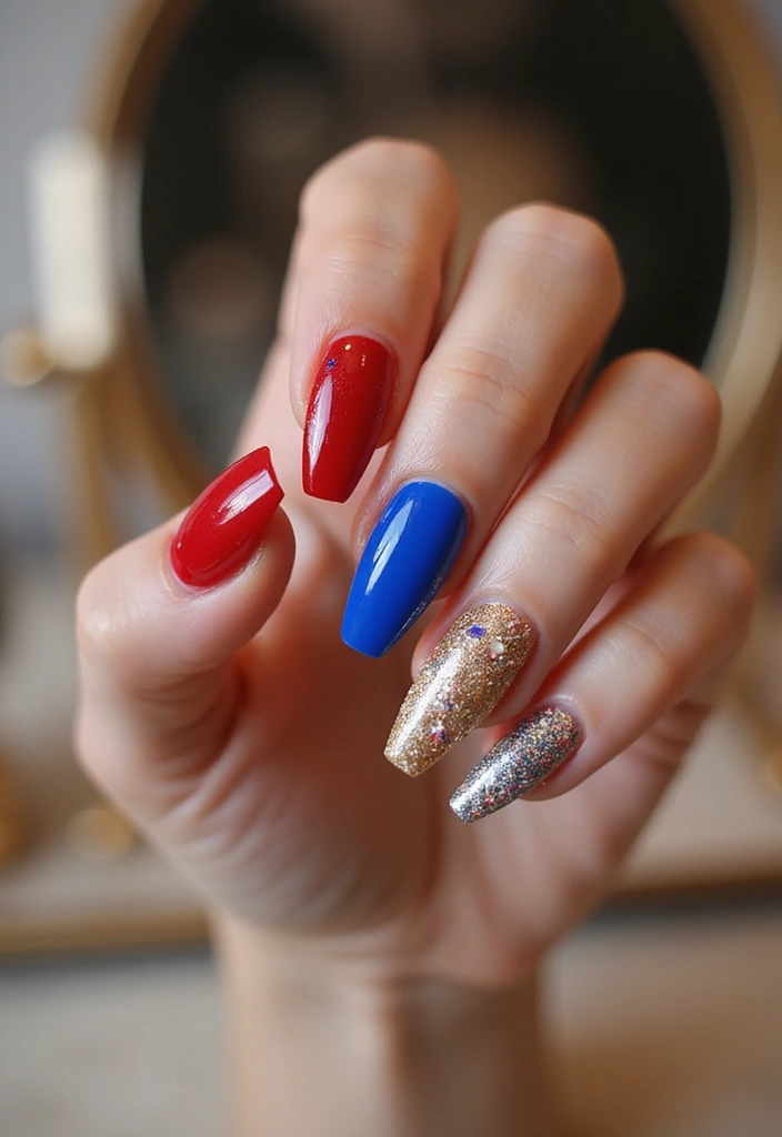 33 Press-On Nails That Look 100% Real (No One Will Know!) - 2. Glamorous Coffin Styles