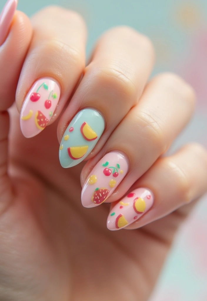 34 Easter Nail Art 2025 – Cute, Pastel & Playful - 28. Sweetie Pie Patterns