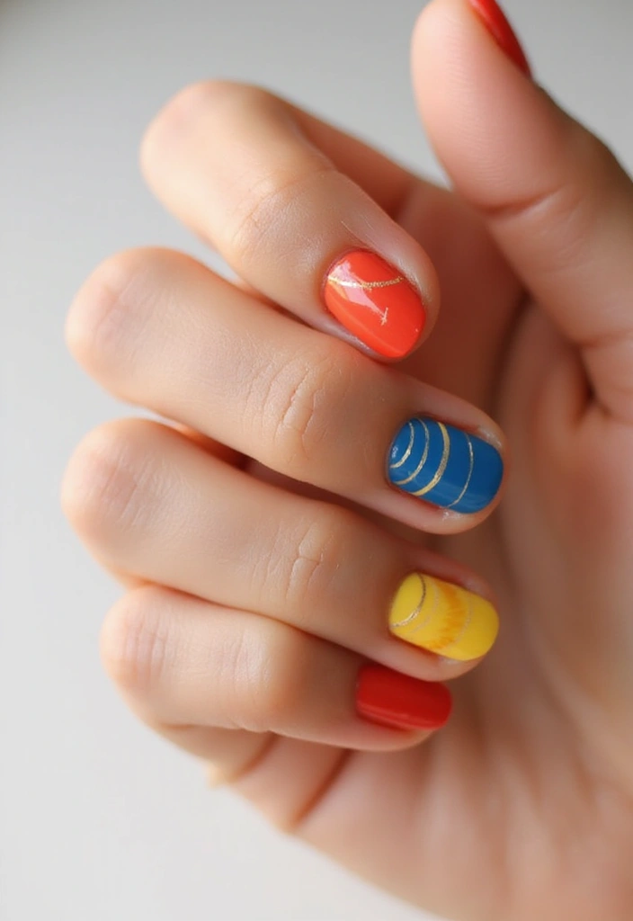 34 Short Nails Cute Designs That Prove Size Doesn’t Matter - 24. Simple Stripe Designs