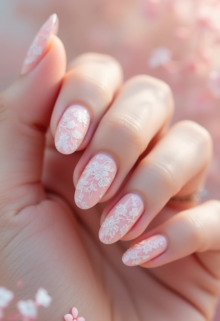 34 Short Nails Cute Designs That Prove Size Doesn’t Matter - 25. Delicate Lace Patterns
