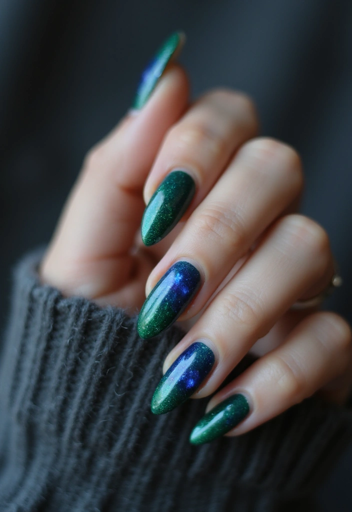 34 Short Nails Cute Designs That Prove Size Doesn’t Matter - 28. Gorgeous Jewel Tones