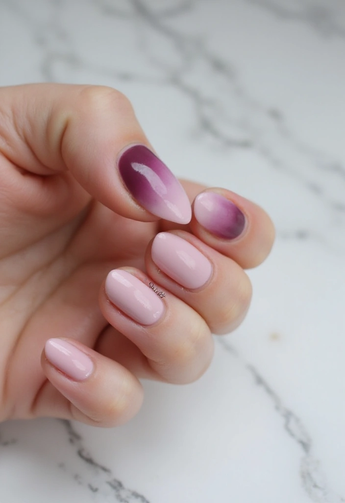 34 Short Nails Cute Designs That Prove Size Doesn’t Matter - 6. Ombre Shades
