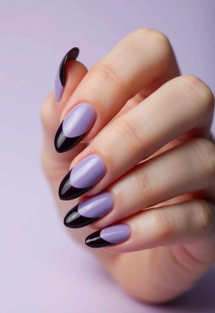 35 French Tip Nails 2024 – The Modern Twist Everyone’s Obsessed With - 11. Pastel and Dark Combinations
