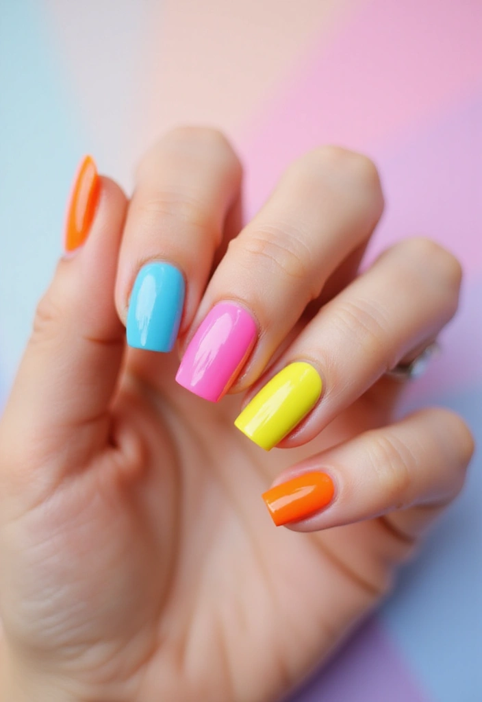 35 French Tip Nails 2024 – The Modern Twist Everyone’s Obsessed With - 18. Color Block French Tips