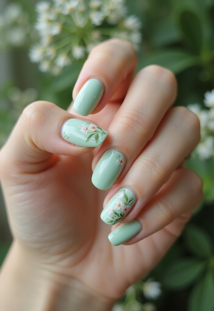 35 French Tip Nails 2024 – The Modern Twist Everyone’s Obsessed With - 19. Nature-Inspired French Tips