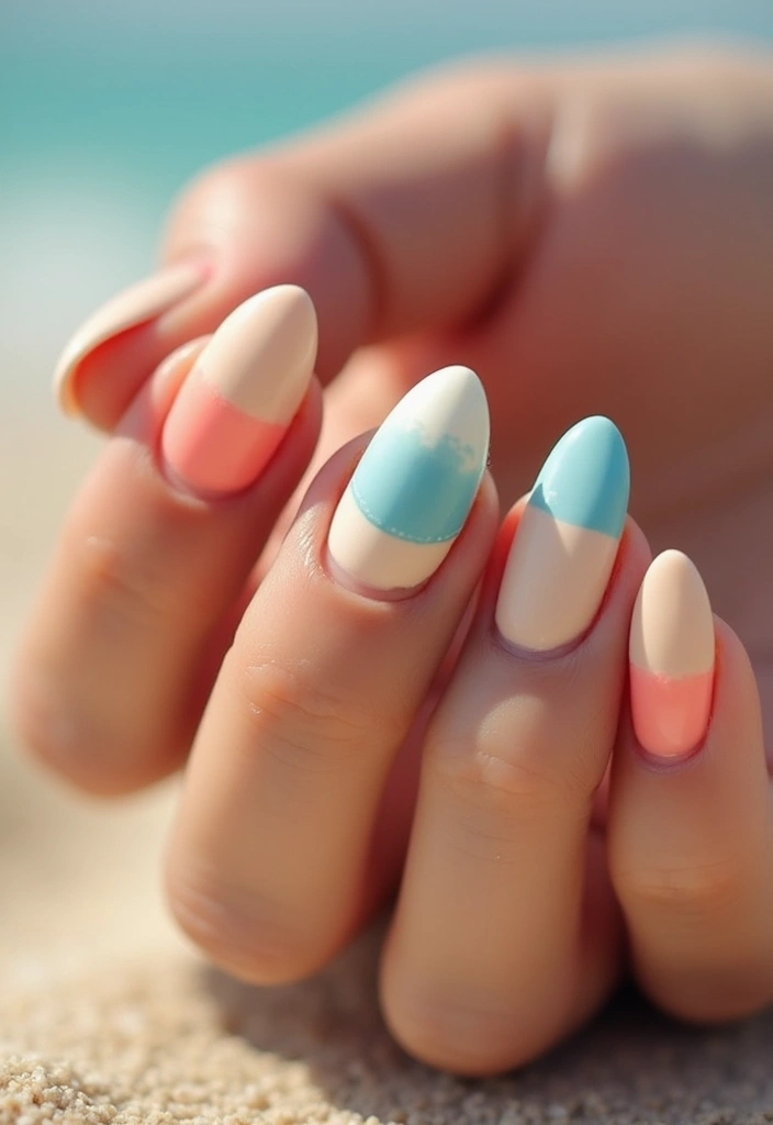35 French Tip Nails 2024 – The Modern Twist Everyone’s Obsessed With - 29. Beachy Vibes