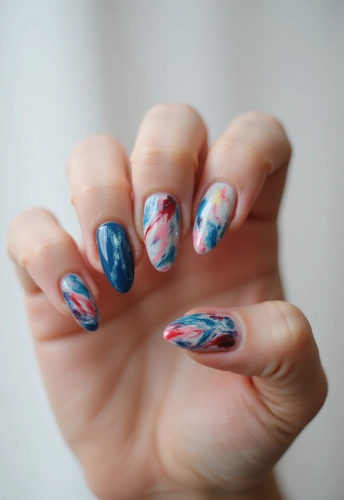 35 French Tip Nails 2024 – The Modern Twist Everyone’s Obsessed With - 31. Artistic Brush Strokes