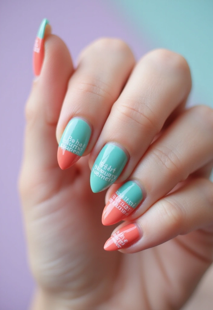 35 French Tip Nails 2024 – The Modern Twist Everyone’s Obsessed With - 32. Inspirational Quote Tips