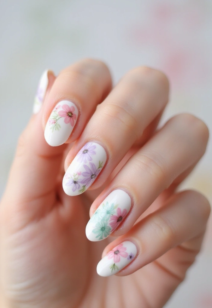 35 French Tip Nails 2024 – The Modern Twist Everyone’s Obsessed With - 6. Floral Accents