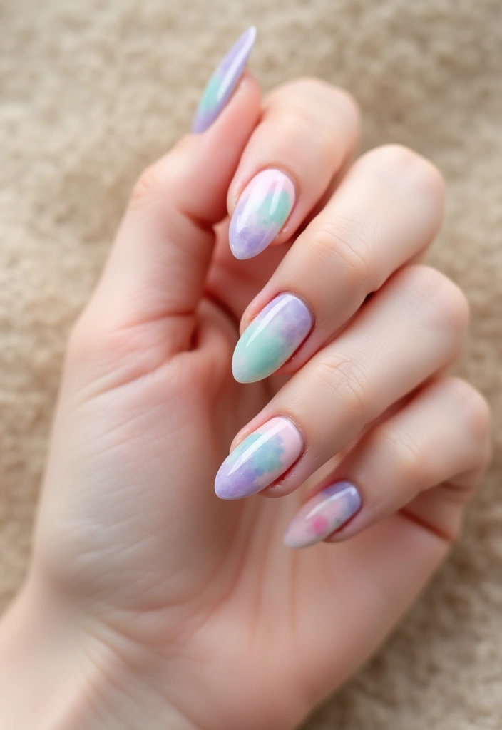 35 French Tip Nails 2024 – The Modern Twist Everyone’s Obsessed With - 8. Watercolor French Tips