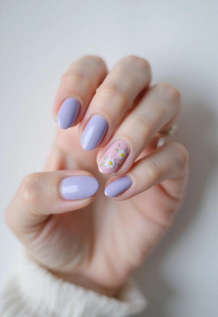 35 Nail Art That Pairs Perfectly with Watches & Jewelry - 3. Floral Patterns