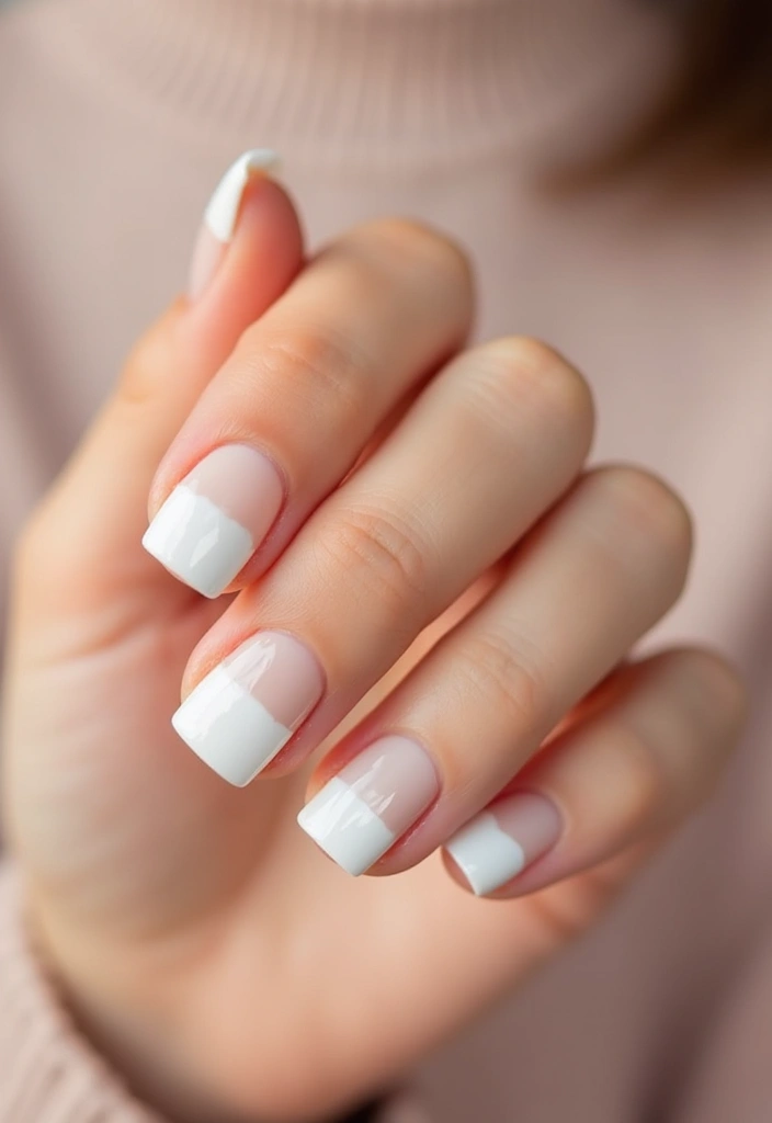35 Square Nail Designs That Are Edgy Yet Elegant - 2. Glossy White Tips