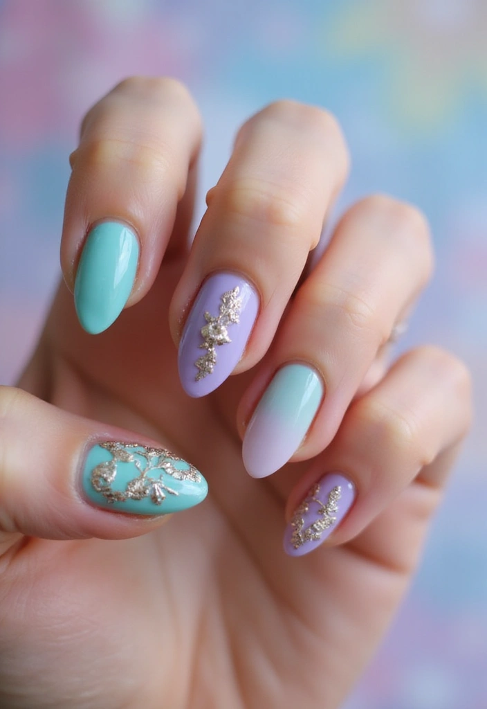 36 Almond Nails 2025: The Most Flattering Shape Right Now - 24. Unique Base Shapes