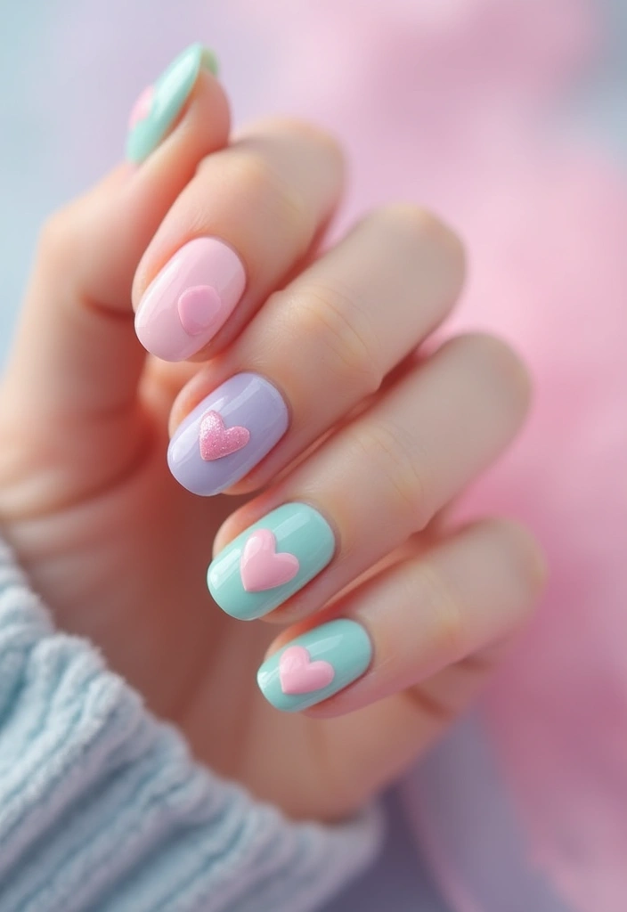 36 Coquette Nail Art Ideas with Hearts, Bows, and Feminine Flair - 11. Sweetheart Nails