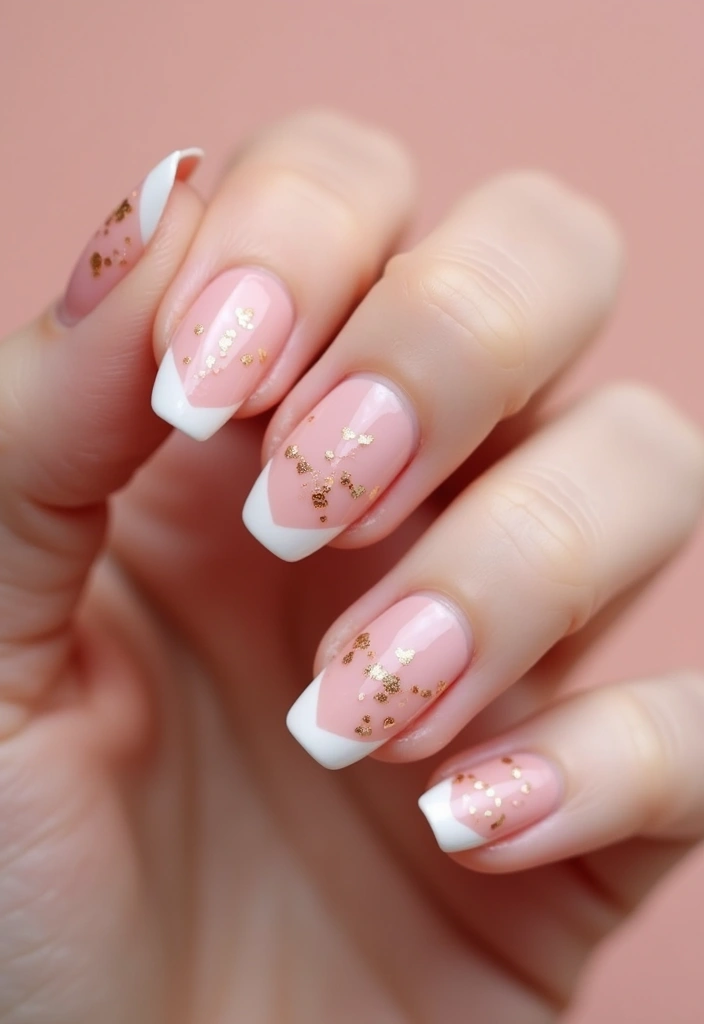 36 Coquette Nail Art Ideas with Hearts, Bows, and Feminine Flair - 12. Elegant Heart French Tips