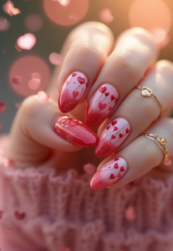 36 Coquette Nail Art Ideas with Hearts, Bows, and Feminine Flair - 35. Heart Balloon Designs