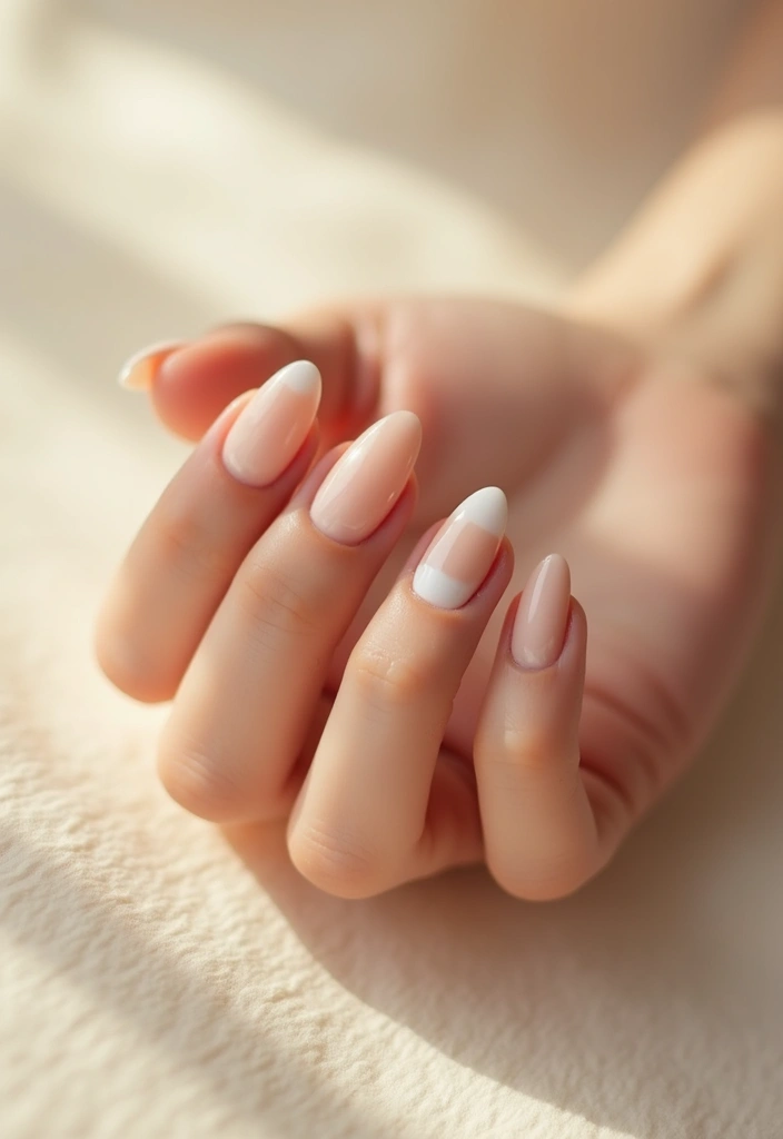 36 Sparkling Nail Accents Perfect for Evening Events - 20. Crystal-Clear Tips