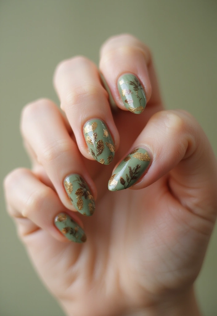 37 Bridal Shower Nail Ideas That Are Festive & Fun - 13. Nature-Inspired