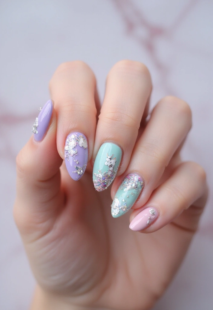 37 Bridal Shower Nail Ideas That Are Festive & Fun - 17. Whimsical Unicorns
