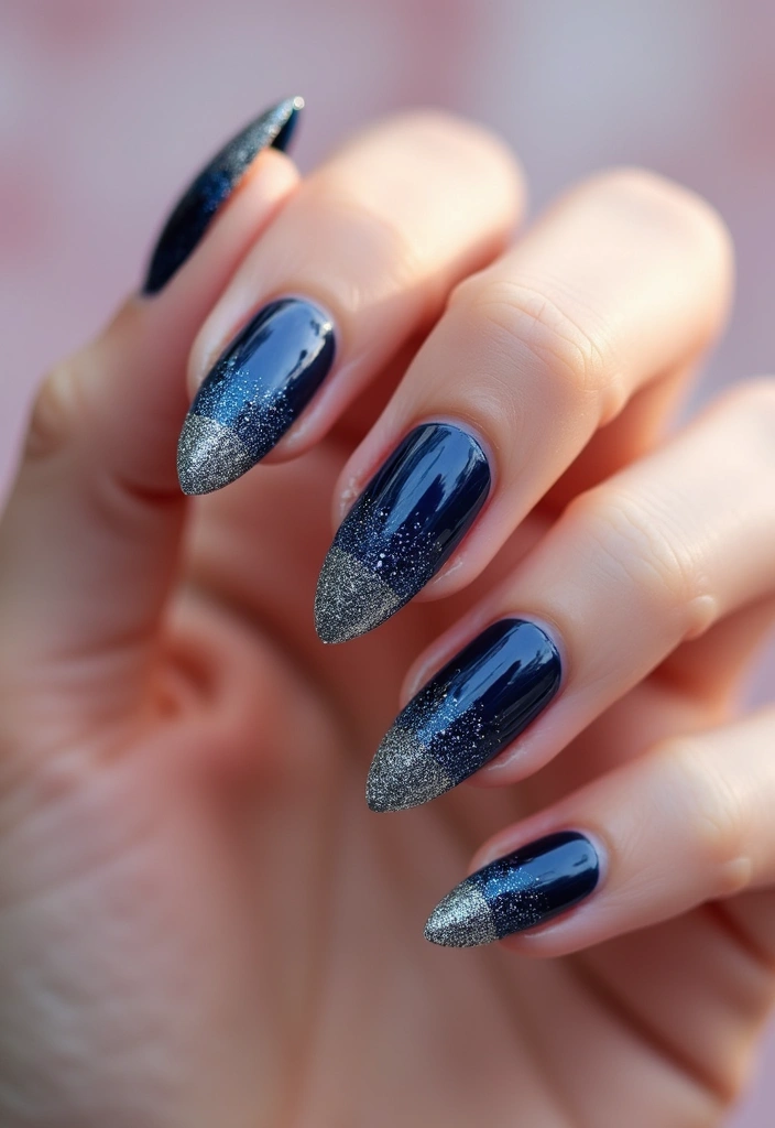 37 Bridal Shower Nail Ideas That Are Festive & Fun - 5. Glitter and Glam