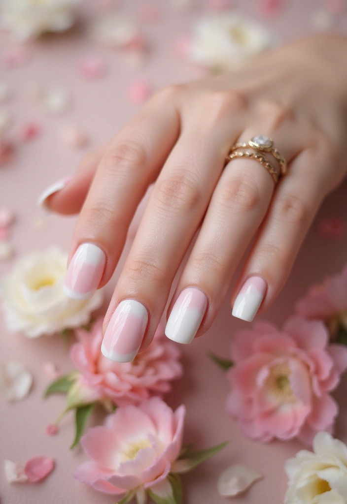 37 Bridal Shower Nail Ideas That Are Festive & Fun - 7. Ombre Delight