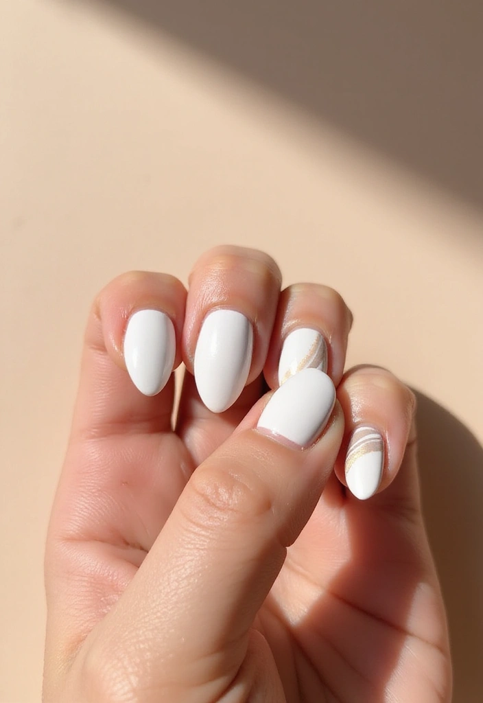 37 Milky White Nails That Give That 'Glass Skin' Effect - 2. Matte Magic