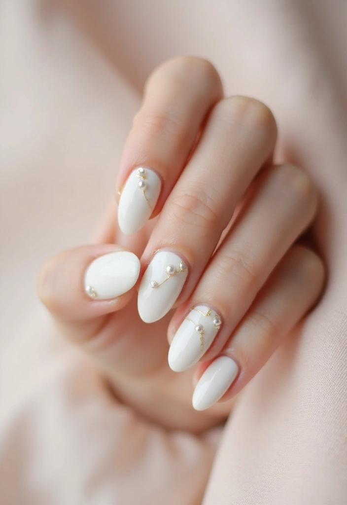 37 Milky White Nails That Give That 'Glass Skin' Effect - 20. Understated Elegance