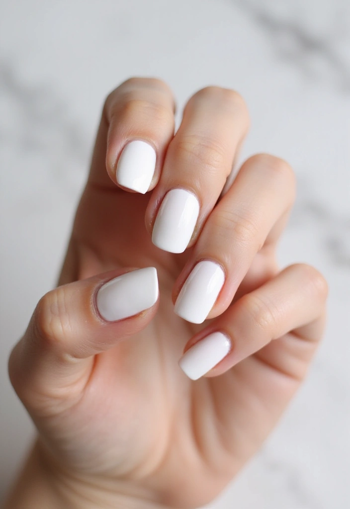 37 Milky White Nails That Give That 'Glass Skin' Effect - 3. French Twist