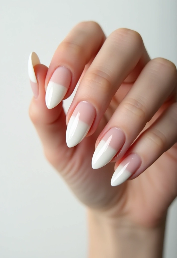 37 Milky White Nails That Give That 'Glass Skin' Effect - 33. Subtle Gradient