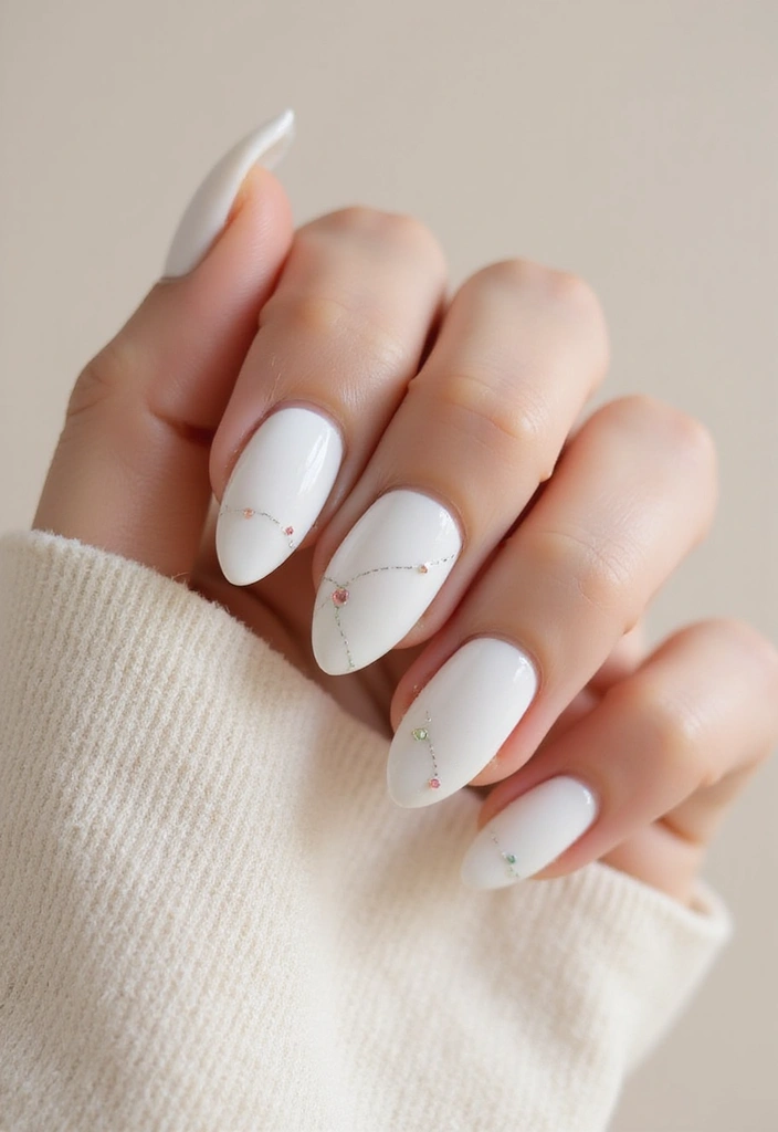 37 Milky White Nails That Give That 'Glass Skin' Effect - 8. Minimalist Designs