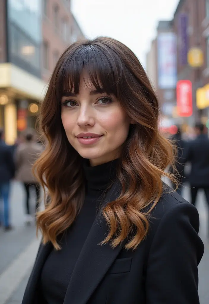 25 Bangs Hairstyle Ideas That Frame the Perfect Look - 20. Ombre Bangs