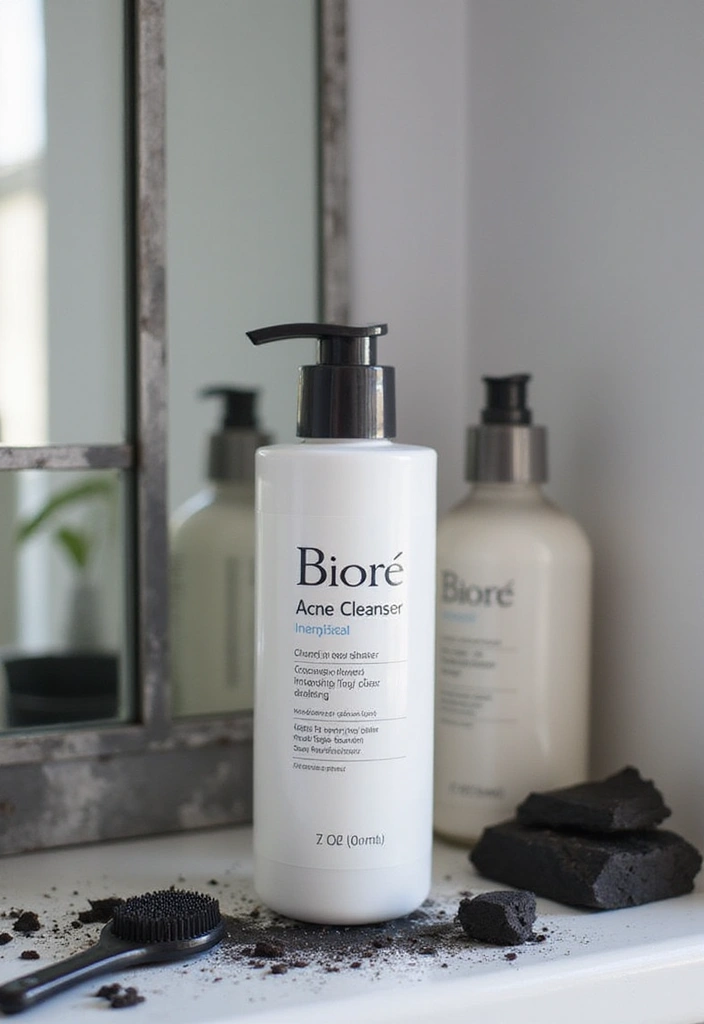 25 Budget Skincare Products That Deliver Big Results - 16. Deep Clean: Biore Charcoal Acne Cleanser
