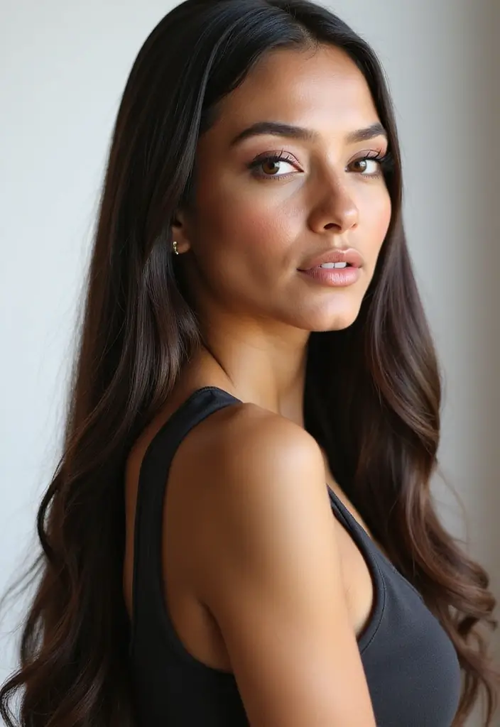 25 Celebrity-Inspired Hairstyles to Try This Year - 12. Glossy Straight Hair Like Kim Kardashian