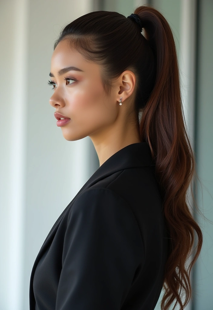 25 Celebrity-Inspired Hairstyles to Try This Year - 2. Sleek Ponytail Inspired by Ariana Grande
