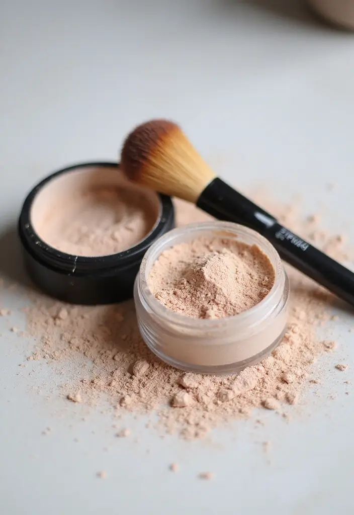 25 Dewy Makeup Looks That Shine Without Oil - 11. Fresh Skin with Setting Powder