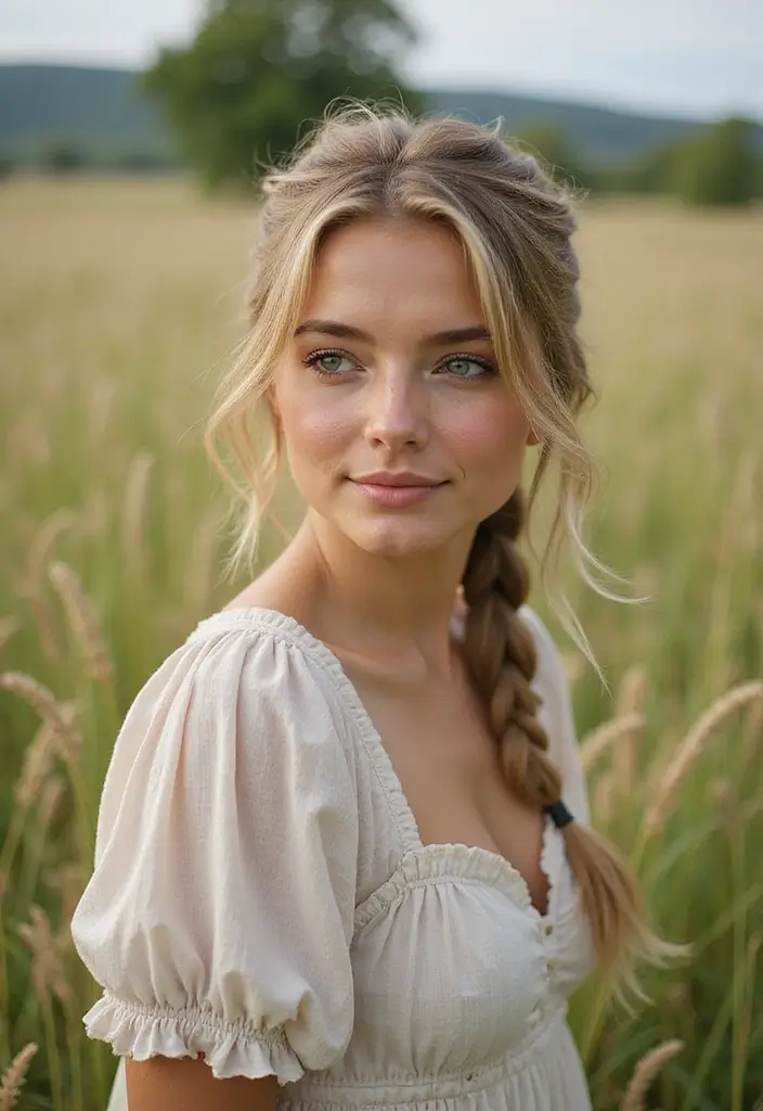 25 Easy Beach Waves Hairstyles Without Heat - 18. The Milkmaid Braid