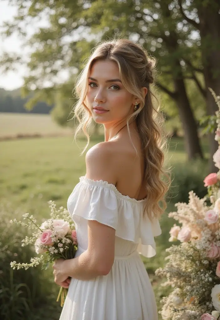 25 Elegant Updo Hairstyles for Special Events - 12. Loose Textured Braid