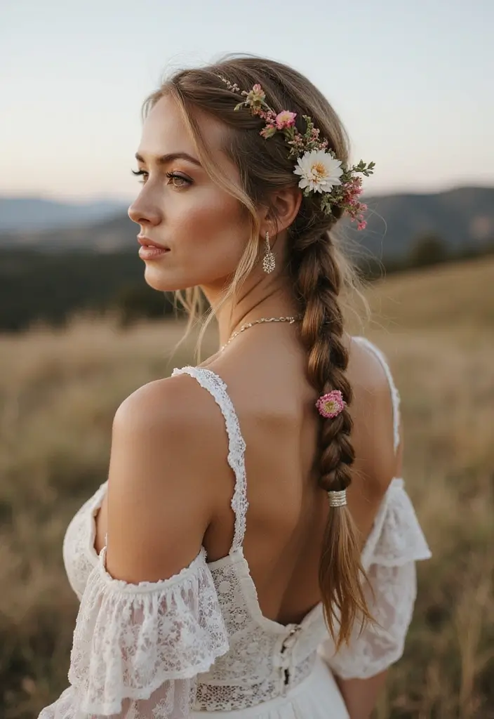 25 Elegant Updo Hairstyles for Special Events - 14. Bohemian Braids